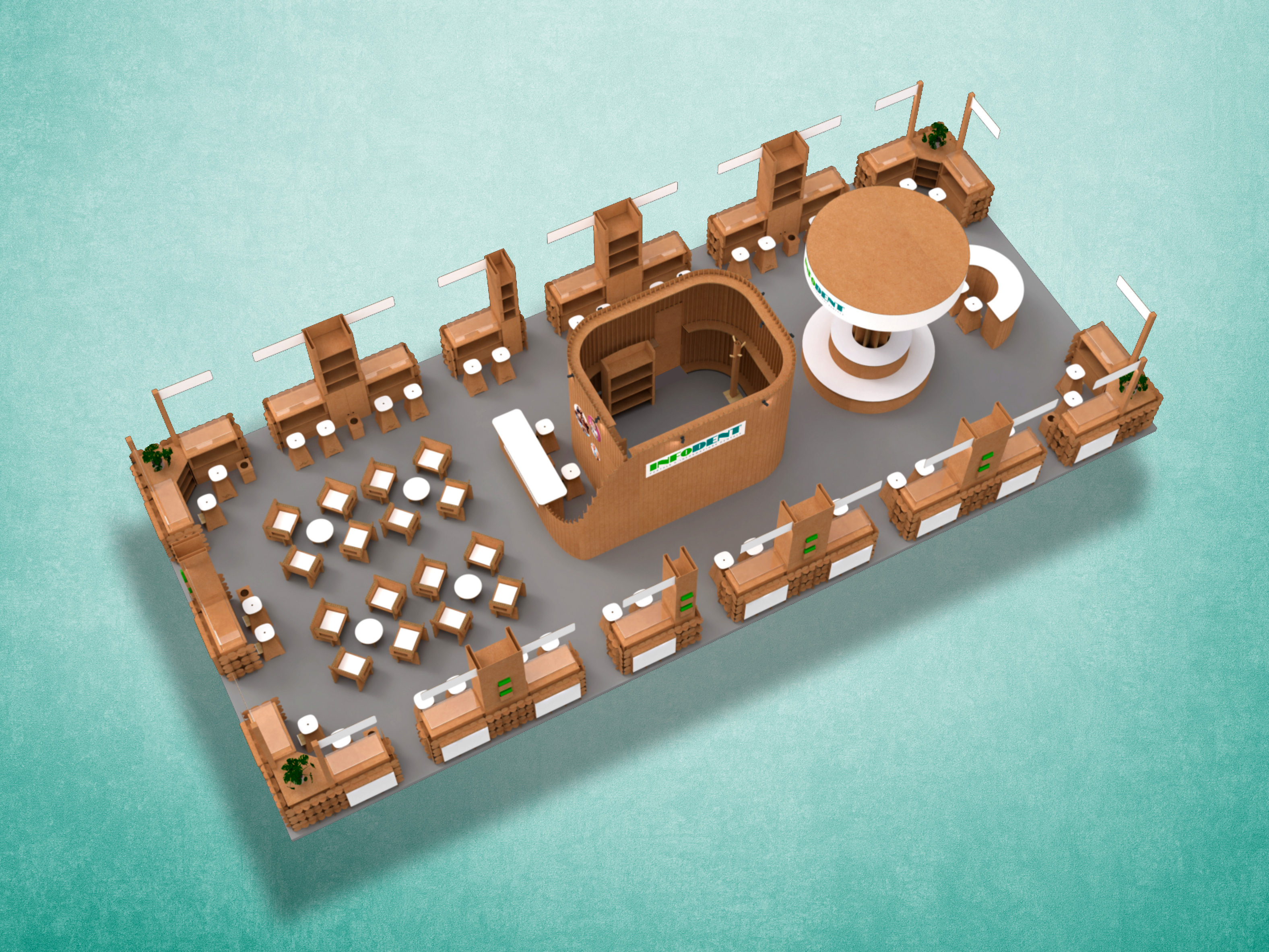 Rendering nuovo stand INFODENT