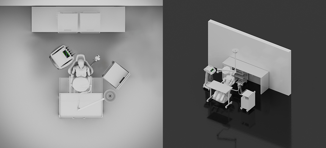 Sala polifunzionale vista dall'alto