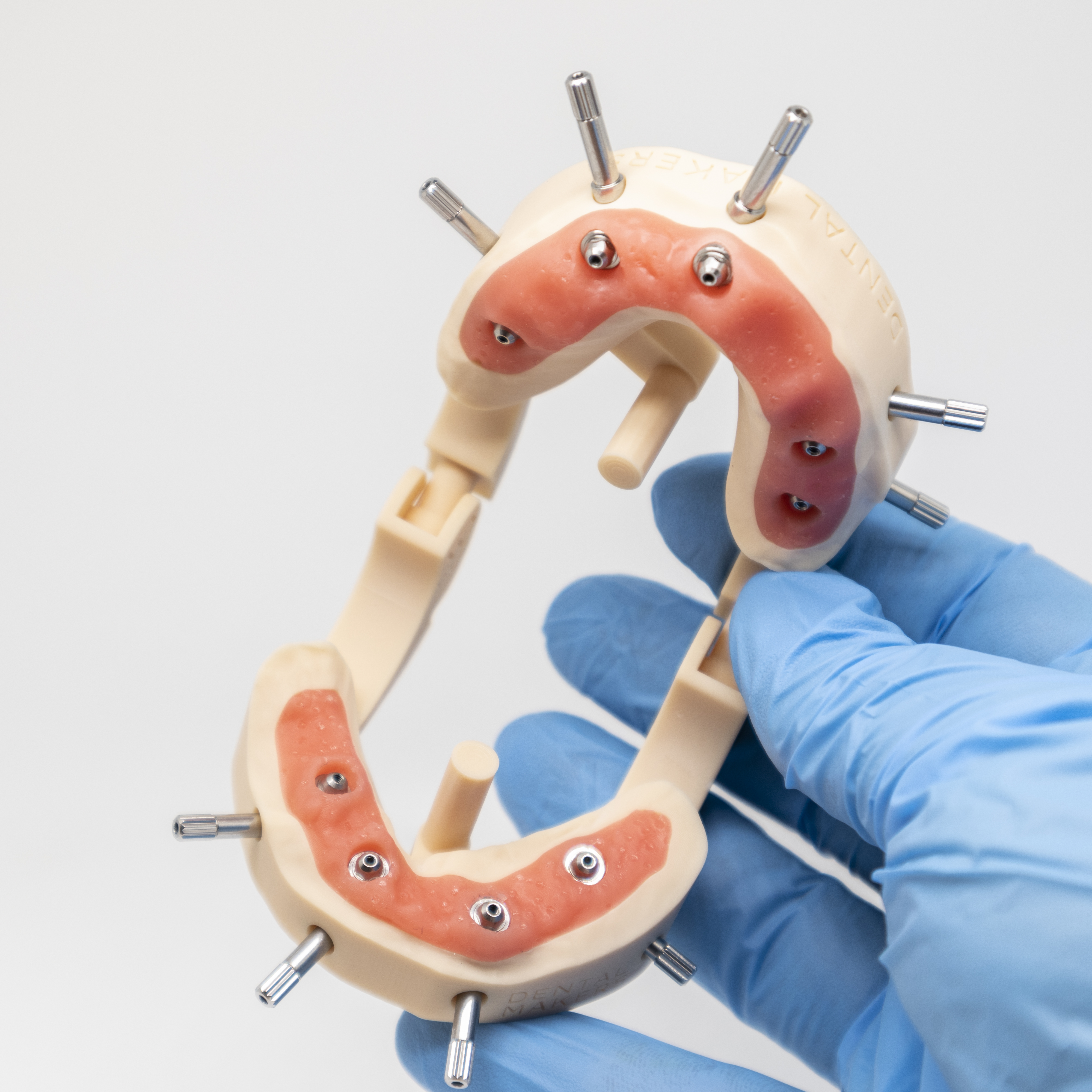 Modello stampato con analoghi da stampa IPD ProCam, immagine fornita da Dental Makers (FR)