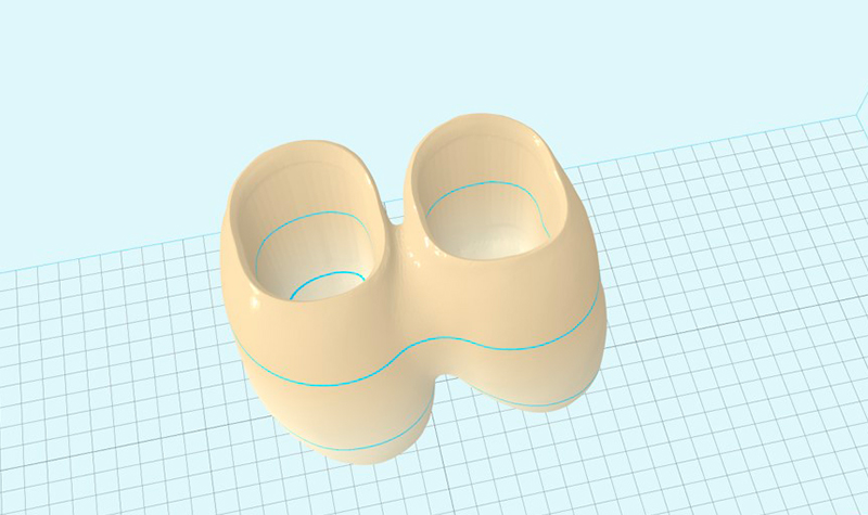 Dettaglio del restauro pronto per la generazione dei supporti automatici