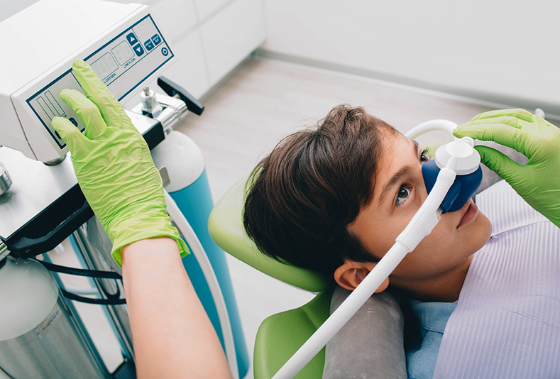 Bambino in fase di sedazione