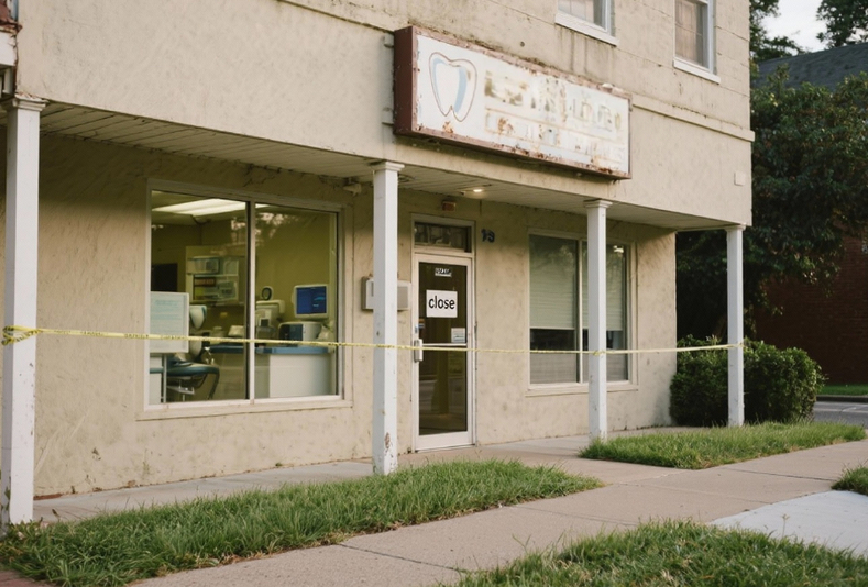 Studio dentistico chiuso