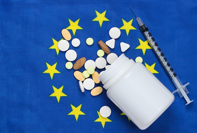 Farmaci su bandiera dell'Europa