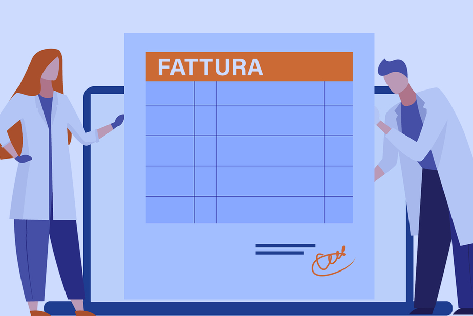 illustrazione medici e calendario