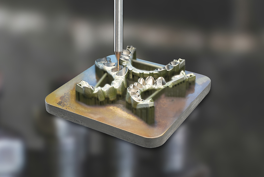 Produzione ibrida LaserMelting CADdent