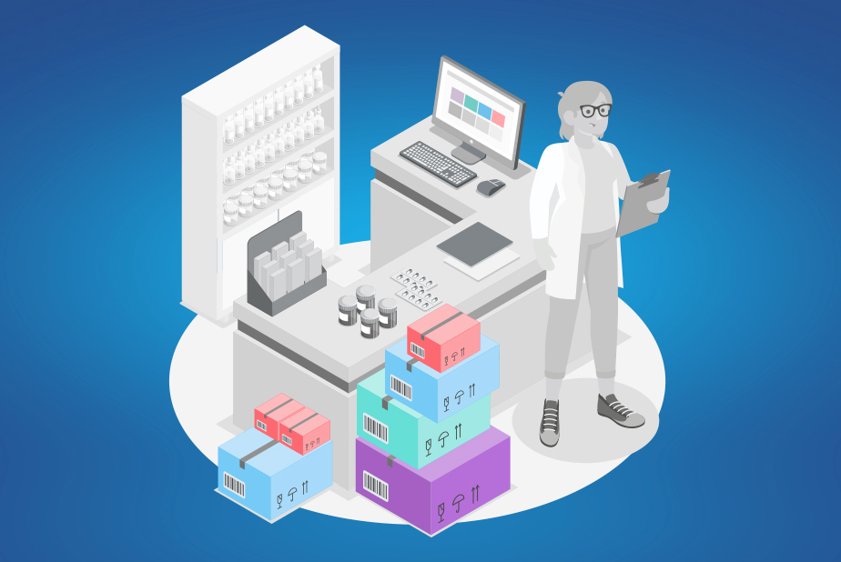 Illustrazione magazzino