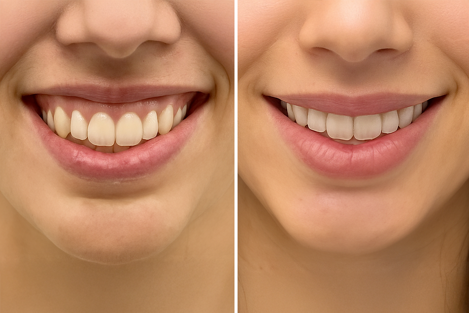 Prima e dopo trattamento di miomodulazione