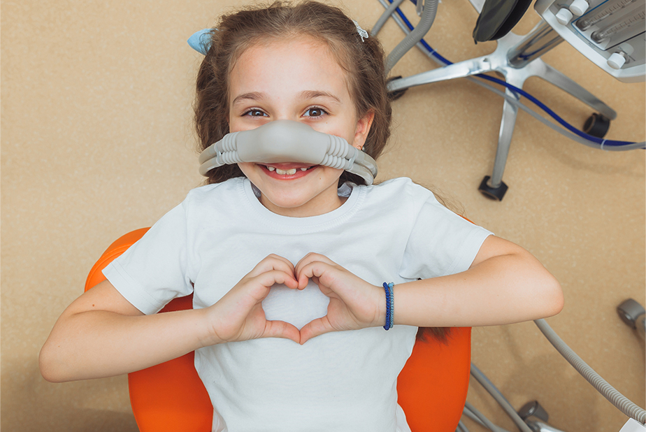 Bambina sotto sedazione cosciente